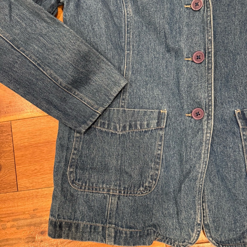 Vintage Field Gear Size Small Denim Blazer Jacket‎ - Picture 2 of 4